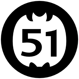 51 on social logo