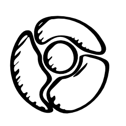Google chrome sketched logo variant