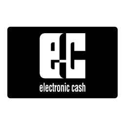 Electronic cash paying card logo