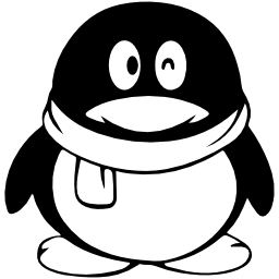 Qq social logo of a penguin