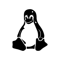 Linux penguin logo character symbol of the operative system