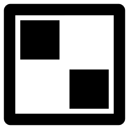 Delicious logotype of squares