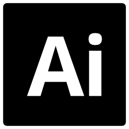 Adobe Illustrator square logo symbol