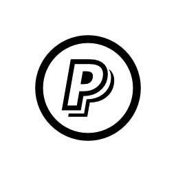 Paypal letter logo in a circle