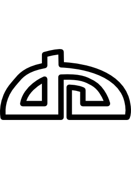 Deviantart outlined logo