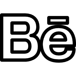 Behance logo outline