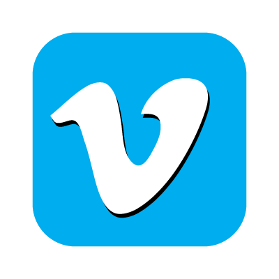 Vimeo icon vector