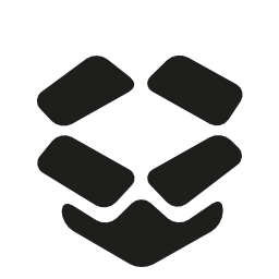 Dropbox logo silhouette