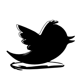 Twitter sketched social logo