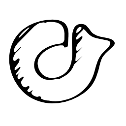 Rdio sketched logo outline
