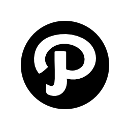 Pinterest letter logo in a circle