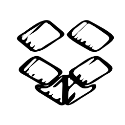 Dropbox sketched logo variant