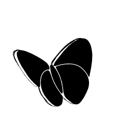 MSN sketched social butterfly logotype