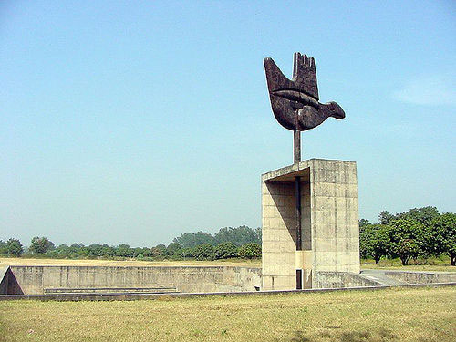 Dove hand monument