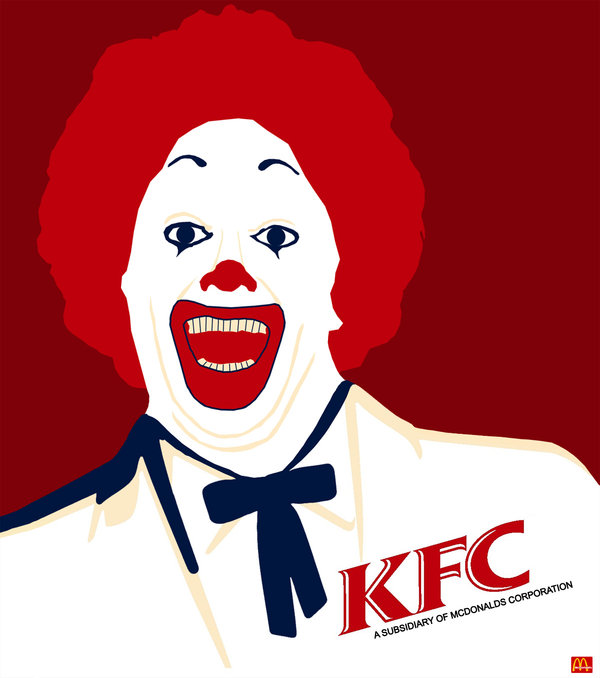 kfc - mcdonalds fried chicken