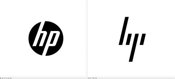 HP Logo, Before and After